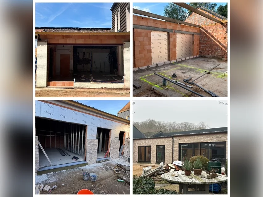 Van oude garage naar nieuw bijgebouw — exterieurwerken door BKS Solutions